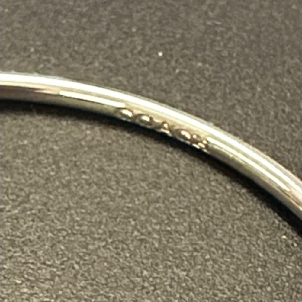 Coach Silver Open Cuff Bracelet - image 4